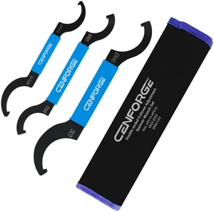 Double-Ended Coilover Adjustment Spanner Wrench Set, 3-PC Tool Kit for Suspension System and Shock Adjustments, Fit Coilovers Shocks with Nut OD APU13, APU16, ER25, ER32, ER40, C32 Double-Ended Coilover Adjustment Spanner Wrench Set, 3-PC Tool Kit for Suspension System and Shock Adjustments, Fit Coilovers Shocks with Nut OD APU13, APU16, ER25, ER32, ER40, C32
