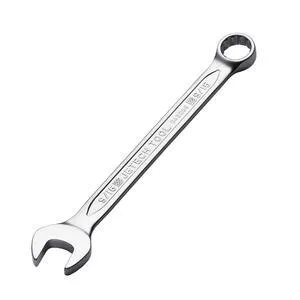 9/16" Combination Wrench, SAE 12-Point Chrome Vanadium Steel Spanner, Industrial Grade with 15-Degree Offset, Sand Blasted Finish, Heat-Treated Forged Tool 9/16" Combination Wrench, SAE 12-Point Chrome Vanadium Steel Spanner, Industrial Grade with 15-Degree Offset, Sand Blasted Finish, Heat-Treated Forged Tool