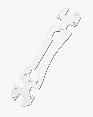 Universal Thin Hub Cone Wrench, Metric 13-20 mm | 0.1in/2.5mm Super Thin | Cr-V Steel | Ni-Cr Plating | Open-End Slim Wrench for Home Bike Car Repair Universal Thin Hub Cone Wrench, Metric 13-20 mm | 0.1in/2.5mm Super Thin | Cr-V Steel | Ni-Cr Plating | Open-End Slim Wrench for Home Bike Car Repair