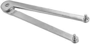 Heavy-Duty Angle Grinder Wrench, Universal High-Strength Reinforced Carbon Steel Adjustable Pin Spanner 4mm Pin Fit for Round Nuts (Silver) Heavy-Duty Angle Grinder Wrench, Universal High-Strength Reinforced Carbon Steel Adjustable Pin Spanner 4mm Pin Fit for Round Nuts (Silver)
