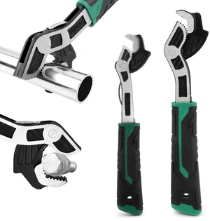 Pipe Wrench Set, 2pcs Self-Adjusting Plumbers Wrench | Universal Wrench CR-V Steel 6" 8" 12MM-20MM Nuts, Pipes for Home Repair, Plumbing and Auto Maintenance Pipe Wrench Set, 2pcs Self-Adjusting Plumbers Wrench | Universal Wrench CR-V Steel 6" 8" 12MM-20MM Nuts, Pipes for Home Repair, Plumbing and Auto Maintenance