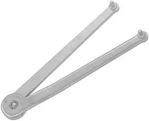 Universal Adjustable Angle Grinder Spanner Wrench | Pin Spanner Locknut Wrench for Backing Pads on Angle Grinder and Round Nuts with Drilled Holes (4mm), Silver Universal Adjustable Angle Grinder Spanner Wrench | Pin Spanner Locknut Wrench for Backing Pads on Angle Grinder and Round Nuts with Drilled Holes (4mm), Silver