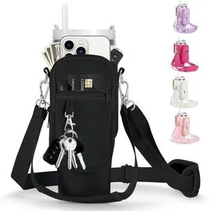 CozyNestFinds Water Bottle Carrier Bag for Stanley Cup 40/30oz with Phone Holder Pockets,Neoprene Water Bottle Cross-body Bag with Adjustable Shoulder & Hand Strap Stanley Cup Accessories CozyNestFinds Water Bottle Carrier Bag for Stanley Cup 40/30oz with Phone Holder Pockets,Neoprene Water Bottle Cross-body Bag with Adjustable Shoulder & Hand Strap Stanley Cup Accessories