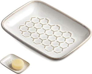 CozyNestFinds Soap Dish for Shower, Bar Soap Holder, Ceramic Soap Dishes for Bar Soap, Sponge Holder Soap Saver Soap Tray for Bathroom Kitchen Sink, 5.5 Inch, Beige CozyNestFinds Soap Dish for Shower, Bar Soap Holder, Ceramic Soap Dishes for Bar Soap, Sponge Holder Soap Saver Soap Tray for Bathroom Kitchen Sink, 5.5 Inch, Beige