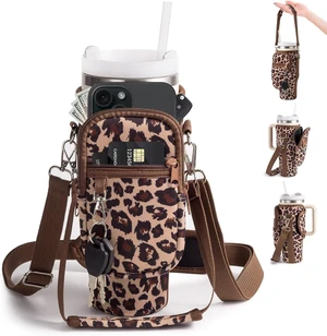 Water Bottle Carrier Bag for Stanley Cup 40/30oz with Phone Holder Pockets,Neoprene Water Bottle Cross-body Bag with Adjustable Shoulder & Hand Strap Stanley Cup Accessories Water Bottle Carrier Bag for Stanley Cup 40/30oz with Phone Holder Pockets,Neoprene Water Bottle Cross-body Bag with Adjustable Shoulder & Hand Strap Stanley Cup Accessories