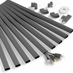 CozyNestF Cord Hider, 142in Cable Hider Cord Covers for 2-3 Wires on Wall Wire Covers for Cords Wire Hiders for TV on Wall Easier Setup Cable Cover Cable Management W0.94 H0.47in Black CozyNestF Cord Hider, 142in Cable Hider Cord Covers for 2-3 Wires on Wall Wire Covers for Cords Wire Hiders for TV on Wall Easier Setup Cable Cover Cable Management W0.94 H0.47in Black