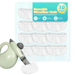 10 Pack Microfiber Cloth Fit for Handheld Steam Shot | High Density Microfiber | Compatible with Handheld Steamer Window Clean Tool | For Bissell, WSRYYCC, Phueut, etc. 10 Pack Microfiber Cloth Fit for Handheld Steam Shot | High Density Microfiber | Compatible with Handheld Steamer Window Clean Tool | For Bissell, WSRYYCC, Phueut, etc.