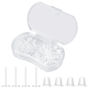 Clear Earrings for Sports for Ear/Work Sports Earrings Hyperallergic 100Pcs | Plastic Earrings for Surgery Silicone Earrings Ear Piercing Covers for Sports Clear Stud Earrings Clear Ear Piercing Clear Earrings for Sports for Ear/Work Sports Earrings Hyperallergic 100Pcs | Plastic Earrings for Surgery Silicone Earrings Ear Piercing Covers for Sports Clear Stud Earrings Clear Ear Piercing