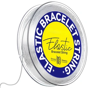 0.5mm Elastic Bracelets Strings Cord, Elastic Crystal Stretch Bead Cord for Jewelry Making, Clear Stretchy Elastic String Cord for Beading, Transparent Thread for Bracelet Necklace Making 0.5mm Elastic Bracelets Strings Cord, Elastic Crystal Stretch Bead Cord for Jewelry Making, Clear Stretchy Elastic String Cord for Beading, Transparent Thread for Bracelet Necklace Making