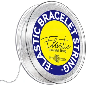 0.8mm Elastic Strings for Bracelets, Crystal Stretch Bead Cord for Jewelry Making, Clear Stretchy Elastic String Cord for Beading, Transparent Thread for Bracelet Necklace Making 0.8mm Elastic Strings for Bracelets, Crystal Stretch Bead Cord for Jewelry Making, Clear Stretchy Elastic String Cord for Beading, Transparent Thread for Bracelet Necklace Making
