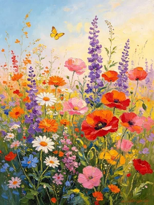 5D Flower Diamond Painting Kits for Adults, Wildflower Diamond Art Kit | DIY Round Crystal Diamond Dot Paint by Number for Floral Wall Decor Present 12x16Inch 5D Flower Diamond Painting Kits for Adults, Wildflower Diamond Art Kit | DIY Round Crystal Diamond Dot Paint by Number for Floral Wall Decor Present 12x16Inch