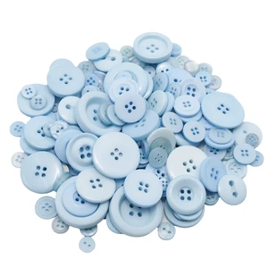 About 300 Pcs Sky Blue Resion Buttons for Crafts, 4 Holes Assorted Sizes Resin Buttons, for Crafting, Arts, DIY, Decoration, Sewing (Sky Blue) About 300 Pcs Sky Blue Resion Buttons for Crafts, 4 Holes Assorted Sizes Resin Buttons, for Crafting, Arts, DIY, Decoration, Sewing (Sky Blue)
