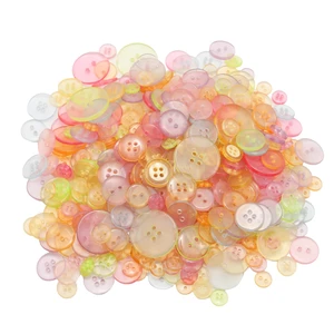 About 300 Pcs Clear Resion Buttons for Crafts, 4 Holes Assorted Sizes Resin Buttons, for Crafting, Arts, DIY, Decoration, Sewing (Clear) About 300 Pcs Clear Resion Buttons for Crafts, 4 Holes Assorted Sizes Resin Buttons, for Crafting, Arts, DIY, Decoration, Sewing (Clear)