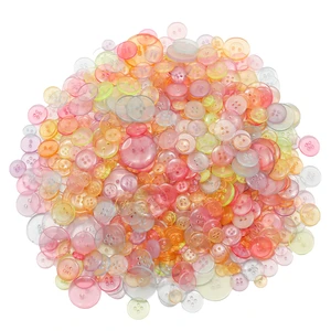 500-600 Pcs Clear Resion Buttons for Crafts, 4 Holes Assorted Sizes Resin Buttons, for Crafting, Arts, DIY, Decoration, Sewing (Clear) 500-600 Pcs Clear Resion Buttons for Crafts, 4 Holes Assorted Sizes Resin Buttons, for Crafting, Arts, DIY, Decoration, Sewing (Clear)