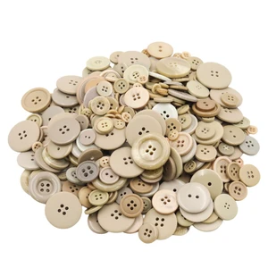 500-600 Pcs Beige Resion Buttons for Crafts, 4 Holes Assorted Sizes Resin Buttons, for Crafting, Arts, DIY, Decoration, Sewing (Beige) 500-600 Pcs Beige Resion Buttons for Crafts, 4 Holes Assorted Sizes Resin Buttons, for Crafting, Arts, DIY, Decoration, Sewing (Beige)