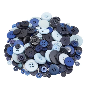 About 300 Pcs Blue Resion Buttons for Crafts, 4 Holes Assorted Sizes Resin Buttons, for Crafting, Arts, DIY, Decoration, Sewing (Blue) About 300 Pcs Blue Resion Buttons for Crafts, 4 Holes Assorted Sizes Resin Buttons, for Crafting, Arts, DIY, Decoration, Sewing (Blue)