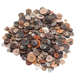 500-600 Pcs Brown Resion Buttons for Crafts, 4 Holes Assorted Sizes Resin Buttons, for Crafting, Arts, DIY, Decoration, Sewing (Brown) 500-600 Pcs Brown Resion Buttons for Crafts, 4 Holes Assorted Sizes Resin Buttons, for Crafting, Arts, DIY, Decoration, Sewing (Brown)