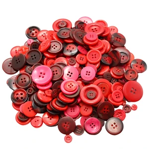500-600 Pcs Red Resion Buttons for Crafts, 4 Holes Assorted Sizes Resin Buttons, for Crafting, Arts, DIY, Decoration, Sewing (Red) 500-600 Pcs Red Resion Buttons for Crafts, 4 Holes Assorted Sizes Resin Buttons, for Crafting, Arts, DIY, Decoration, Sewing (Red)