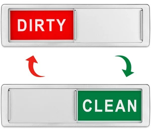 Dishwasher Magnet Clean Dirty Sign Easy to Slide Non-Scratching | Strong Magnet Extra Adhesive Options Easy to Read Tells You Dishes are Clean or Dirty 7x2 Inch Multiple Styles Available Dishwasher Magnet Clean Dirty Sign Easy to Slide Non-Scratching | Strong Magnet Extra Adhesive Options Easy to Read Tells You Dishes are Clean or Dirty 7x2 Inch Multiple Styles Available