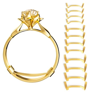 Ring Guard Set for Loose Rings,12 Pack 3 Sizes for Different Band Widths,Invisible Ring Size Adjuster Tightener Spacer Fitter for Any Ring Size,Golden Color Ring Guard Set for Loose Rings,12 Pack 3 Sizes for Different Band Widths,Invisible Ring Size Adjuster Tightener Spacer Fitter for Any Ring Size,Golden Color