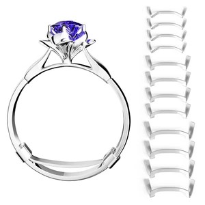 Filled Metal Ring Guard Set for Loose Rings,12 Pack 3 Sizes for Different Band Widths,Invisible Ring Size Adjuster Tightener Spacer Fitter for Any Ring Size, Silver Color Filled Metal Ring Guard Set for Loose Rings,12 Pack 3 Sizes for Different Band Widths,Invisible Ring Size Adjuster Tightener Spacer Fitter for Any Ring Size, Silver Color