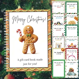 Christmas Gift Card Book - Surprises on Every Page, DIY Spiral-Bound Merry Christmas College Survival Kit, Greeting Card Book for Students & Graduation Gifts (S10) Christmas Gift Card Book - Surprises on Every Page, DIY Spiral-Bound Merry Christmas College Survival Kit, Greeting Card Book for Students & Graduation Gifts (S10)