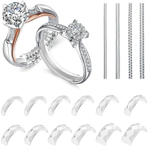 Ring Sizers for Loose Rings, 16 Pack Ring Guards for Loose Rings | Reduces Size by 0.5-1, Stop Spin and Slip, Invisible Design for Women and Men, 2 Styles Insert and Spiral Ring Sizers for Loose Rings, 16 Pack Ring Guards for Loose Rings | Reduces Size by 0.5-1, Stop Spin and Slip, Invisible Design for Women and Men, 2 Styles Insert and Spiral