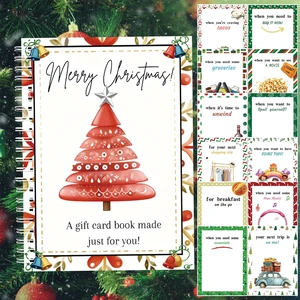 Christmas Gift Card Book - Surprises on Every Page, DIY Spiral-Bound Merry Christmas College Survival Kit, Greeting Card Book for Students & Graduation Gifts (S7) Christmas Gift Card Book - Surprises on Every Page, DIY Spiral-Bound Merry Christmas College Survival Kit, Greeting Card Book for Students & Graduation Gifts (S7)