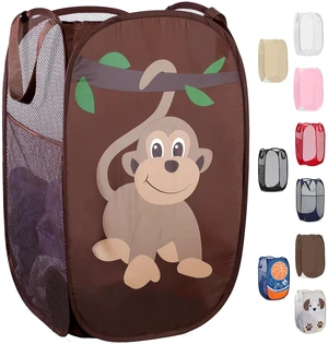 Collapsible Mesh Pop Up Laundry Hamper 14 x 13 x 24 in | Wide Opening, Side Pocket, Breathable, Sturdy, Foldable, Space-Saving for Clothes Storage Collapsible Mesh Pop Up Laundry Hamper 14 x 13 x 24 in | Wide Opening, Side Pocket, Breathable, Sturdy, Foldable, Space-Saving for Clothes Storage