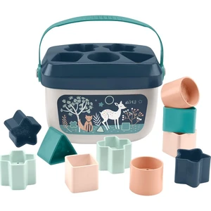 Babys First BlocksToy Set, Navy Fawn | Stacking Toy, 10 Shapes & Storage Bucket, Sorting Play, Infants Ages 6+ Months Babys First BlocksToy Set, Navy Fawn | Stacking Toy, 10 Shapes & Storage Bucket, Sorting Play, Infants Ages 6+ Months