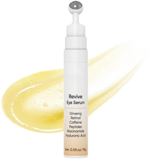 Under Eye Cream with Retinol Caffeine Ginseng Revive Eye Serum 0.5 Fl Oz | Eye Repair Cream 360° Roller Hyaluronic Acid Anti-Aging Dark Circles Under Eye Bags Puffiness Korean Skin Care Daily Use Under Eye Cream with Retinol Caffeine Ginseng Revive Eye Serum 0.5 Fl Oz | Eye Repair Cream 360° Roller Hyaluronic Acid Anti-Aging Dark Circles Under Eye Bags Puffiness Korean Skin Care Daily Use