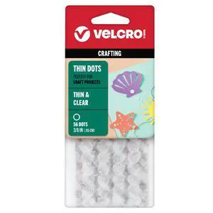 Thin Clear Fasteners, 3/8 in Adhesive Circles, 56 Count | General Purpose Low Profile Fasteners For Home And Office Organization; Clear Design Blends Into Displays, Labels And Décor Thin Clear Fasteners, 3/8 in Adhesive Circles, 56 Count | General Purpose Low Profile Fasteners For Home And Office Organization; Clear Design Blends Into Displays, Labels And Décor