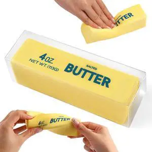 Butter Squishy Fidget Toys Slow Rising Stress Relief Toy - Realistic Butter Stick Squeeze, Soft PU Foam Fidget for Anxiety & Sensory Relief, Cute Desk Decor for Kids, School Butter Squishy Fidget Toys Slow Rising Stress Relief Toy - Realistic Butter Stick Squeeze, Soft PU Foam Fidget for Anxiety & Sensory Relief, Cute Desk Decor for Kids, School
