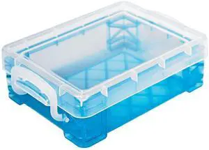 Super Stacker Crayon and Chalk Box, 3.5in x 4.75 in x 1.5 in, 1 Box | Assorted colors that may ship are shown in images, Snap-tight lid and handles, Stackable design Super Stacker Crayon and Chalk Box, 3.5in x 4.75 in x 1.5 in, 1 Box | Assorted colors that may ship are shown in images, Snap-tight lid and handles, Stackable design