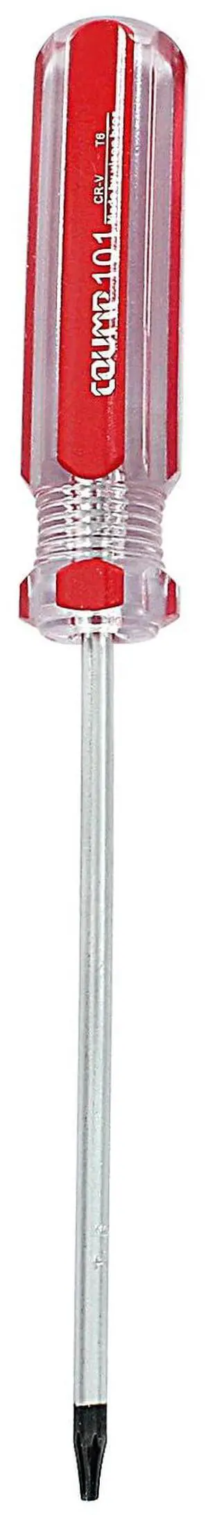 T6 Security Torx Screwdriver Magnetic 5.3in Cr-V Red Handle | Magnetic Tip Holds Screws Firm, 3in Work Length, Cr-V Steel Wear-Resistant, Insulated PVC Handle, Repair Diy Electronic T6 Security Torx Screwdriver Magnetic 5.3in Cr-V Red Handle | Magnetic Tip Holds Screws Firm, 3in Work Length, Cr-V Steel Wear-Resistant, Insulated PVC Handle, Repair Diy Electronic