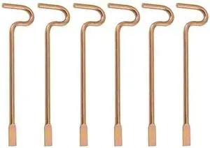 Bedroom/Bathroom Door Steel Emergency Release Tool Compatible with Kwikset Interior Levers and Knobs (6), Gold Color Bedroom/Bathroom Door Steel Emergency Release Tool Compatible with Kwikset Interior Levers and Knobs (6), Gold Color