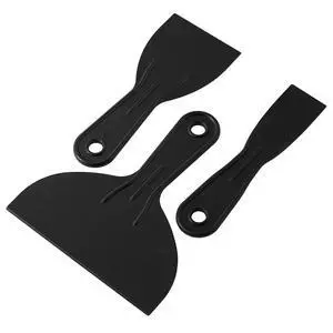 Plastic Putty Knife Set - 3Pcs Black Plastic Scraper Tool, 1.5"/3"/6" Sizes Spackle Knife for Spackling, Painting, Drywall, Arts and Crafts, Tile Jobs, Tamale Making Plastic Putty Knife Set - 3Pcs Black Plastic Scraper Tool, 1.5"/3"/6" Sizes Spackle Knife for Spackling, Painting, Drywall, Arts and Crafts, Tile Jobs, Tamale Making