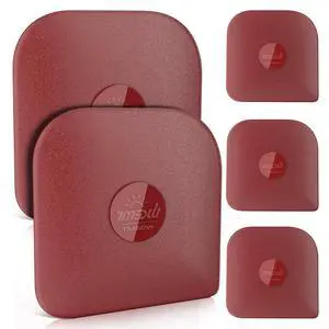 Pan Scraper Tool for Kitchen 5 Pcs Pot Scraper | Multifunctional Pot Scraper Kitchen Tool, Non-Slip, Food Safe, High Heat Resistant-Red Pan Scraper Tool for Kitchen 5 Pcs Pot Scraper | Multifunctional Pot Scraper Kitchen Tool, Non-Slip, Food Safe, High Heat Resistant-Red