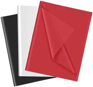 30 Sheets Black White Red Tissue Paper for Gift Bags, Tissue Paper Wrap Bulk for Decoration Weddings Birthday DIY Project Christmas Gift Wrapping Crafts Decor, 14 X 20 Inches 30 Sheets Black White Red Tissue Paper for Gift Bags, Tissue Paper Wrap Bulk for Decoration Weddings Birthday DIY Project Christmas Gift Wrapping Crafts Decor, 14 X 20 Inches