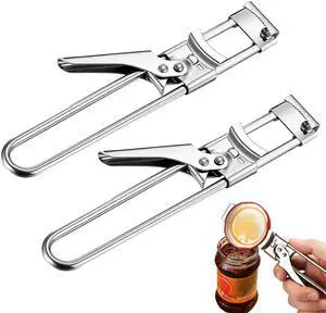 2PCS Adjustable Stainless Steel Jar Opener, Manual Can Opener for Arthritis Hands, Multifunctional Bottle Opener & Lid Gripper, Kitchen Gadgets for Seniors 2PCS Adjustable Stainless Steel Jar Opener, Manual Can Opener for Arthritis Hands, Multifunctional Bottle Opener & Lid Gripper, Kitchen Gadgets for Seniors