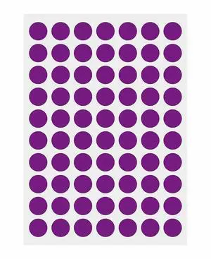 3/4 Inch Purple Dot Sticker, Round Color Coding Circle Label | 15 Sheets Per Bag,Copper Plate Paper, Writable with Markers, Permanent Adhesive, Bright Color, For School Garage Sale 3/4 Inch Purple Dot Sticker, Round Color Coding Circle Label | 15 Sheets Per Bag,Copper Plate Paper, Writable with Markers, Permanent Adhesive, Bright Color, For School Garage Sale