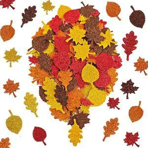Thanksgiving Crafts for Kids - Maple Leaf Glitter Foam Stickers | 138 PCS Self Adhesive Fall Stickers - Thanksgiving Games for Kids -Friendsgiving Party Supplies Favors for Halloween Gifts Thanksgiving Crafts for Kids - Maple Leaf Glitter Foam Stickers | 138 PCS Self Adhesive Fall Stickers - Thanksgiving Games for Kids -Friendsgiving Party Supplies Favors for Halloween Gifts