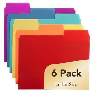 File Folders, 1/3 Cut Tab, 6 Pack, Assorted Colors, Letter Size | Colored File Folders, Letter File Folders, Color Folders, Office File Folders, Office Supplies File Folders, File Folder File Folders, 1/3 Cut Tab, 6 Pack, Assorted Colors, Letter Size | Colored File Folders, Letter File Folders, Color Folders, Office File Folders, Office Supplies File Folders, File Folder