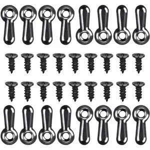 160-Piece Metal Picture Frame Set with 160 Screws, Turn Button Fasteners, Black Frame Hardware, Hanging Hangers for Photos, Crafts, Posters 160-Piece Metal Picture Frame Set with 160 Screws, Turn Button Fasteners, Black Frame Hardware, Hanging Hangers for Photos, Crafts, Posters