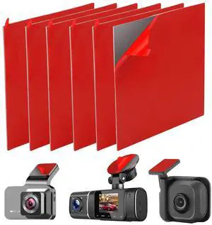 6Pcs Heavy Duty Dash Cam Mounting Tape - Ultra Heat Resistant Double-Sided Adhesive Pads for Windshield, Dashboard, GPS & Camera Holders | 60% Stronger Than Foam Tapes, Weatherproof & Customizable 6Pcs Heavy Duty Dash Cam Mounting Tape - Ultra Heat Resistant Double-Sided Adhesive Pads for Windshield, Dashboard, GPS & Camera Holders | 60% Stronger Than Foam Tapes, Weatherproof & Customizable