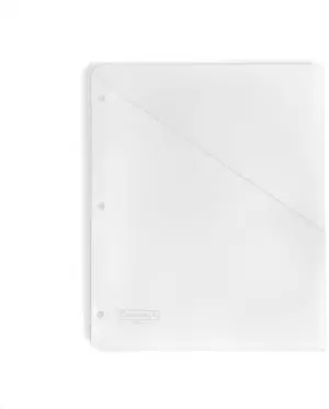 Plastic Binder Pocket Slash File Jacket, Clear, 5 Count | Binder pockets for a 3 ring binder: 5 clear plastic file folders with pockets, three-hole punched, letter size. Plastic Binder Pocket Slash File Jacket, Clear, 5 Count | Binder pockets for a 3 ring binder: 5 clear plastic file folders with pockets, three-hole punched, letter size.