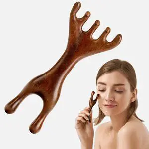Double-Ended Wood Scalp Massager, Sandalwood Gua Sha Comb, Head Scalp Scratcher Massage Tool for Deep Relaxation & Stress Reductio Gifts(MoyRetty) Double-Ended Wood Scalp Massager, Sandalwood Gua Sha Comb, Head Scalp Scratcher Massage Tool for Deep Relaxation & Stress Reductio Gifts(MoyRetty)