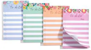 to Do List Sticky Notes, 4 x 6, 4 Pads, 200 Sheets to Do List Sticky Notes, 4 x 6, 4 Pads, 200 Sheets