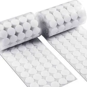 Self Adhesive Dots, Strong Adhesive 1000Pcs (500Pairs) 0.59" Diameter Back Nylon, Hook & Loop Dots with Waterproof Glue Tapes, Very Suitable for Classroom, Office, Home (White) Self Adhesive Dots, Strong Adhesive 1000Pcs (500Pairs) 0.59" Diameter Back Nylon, Hook & Loop Dots with Waterproof Glue Tapes, Very Suitable for Classroom, Office, Home (White)