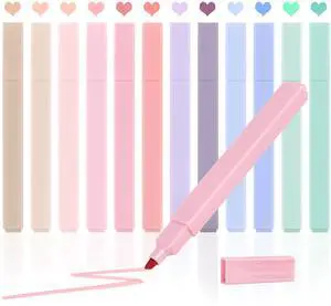 12pcs Bible Highlighters, Pastel Highlighter Set, No Bleed Bible Highlighters (12 Color) 12pcs Bible Highlighters, Pastel Highlighter Set, No Bleed Bible Highlighters (12 Color)